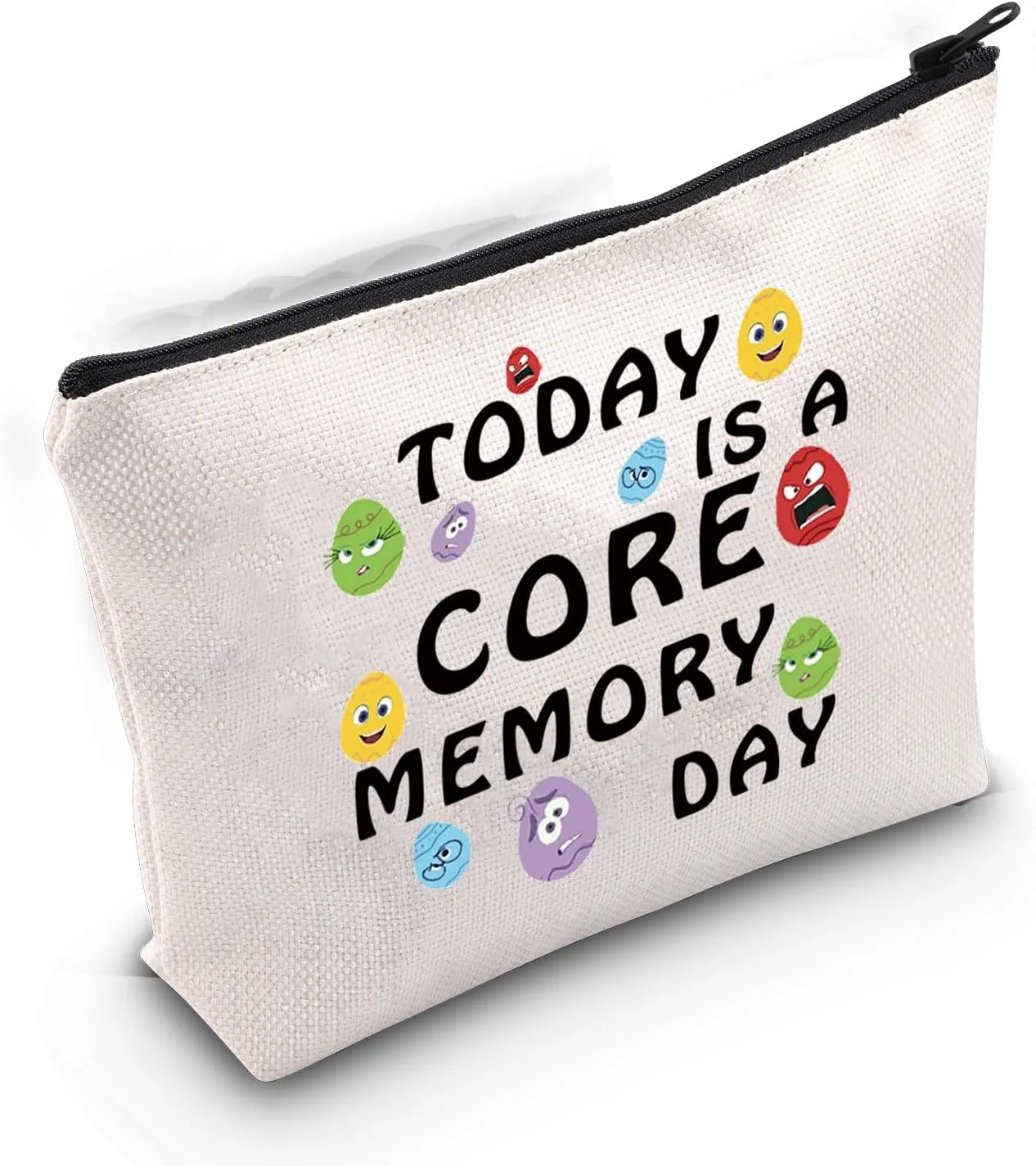 Gzrlyf Today is a Core Memory Day Makeup Movie Fans Movie Lover Cosmetic Bag