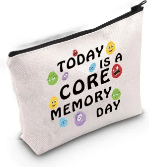 Gzrlyf Today is a Core Memory Day Makeup Movie Fans Movie Lover Cosmetic Bag