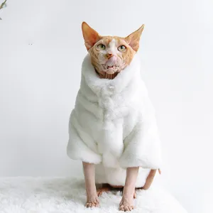 Hairless Pets.  Thick Fluffy Cat Jackets For Autumn And Winter wear. Comes in all sizes.