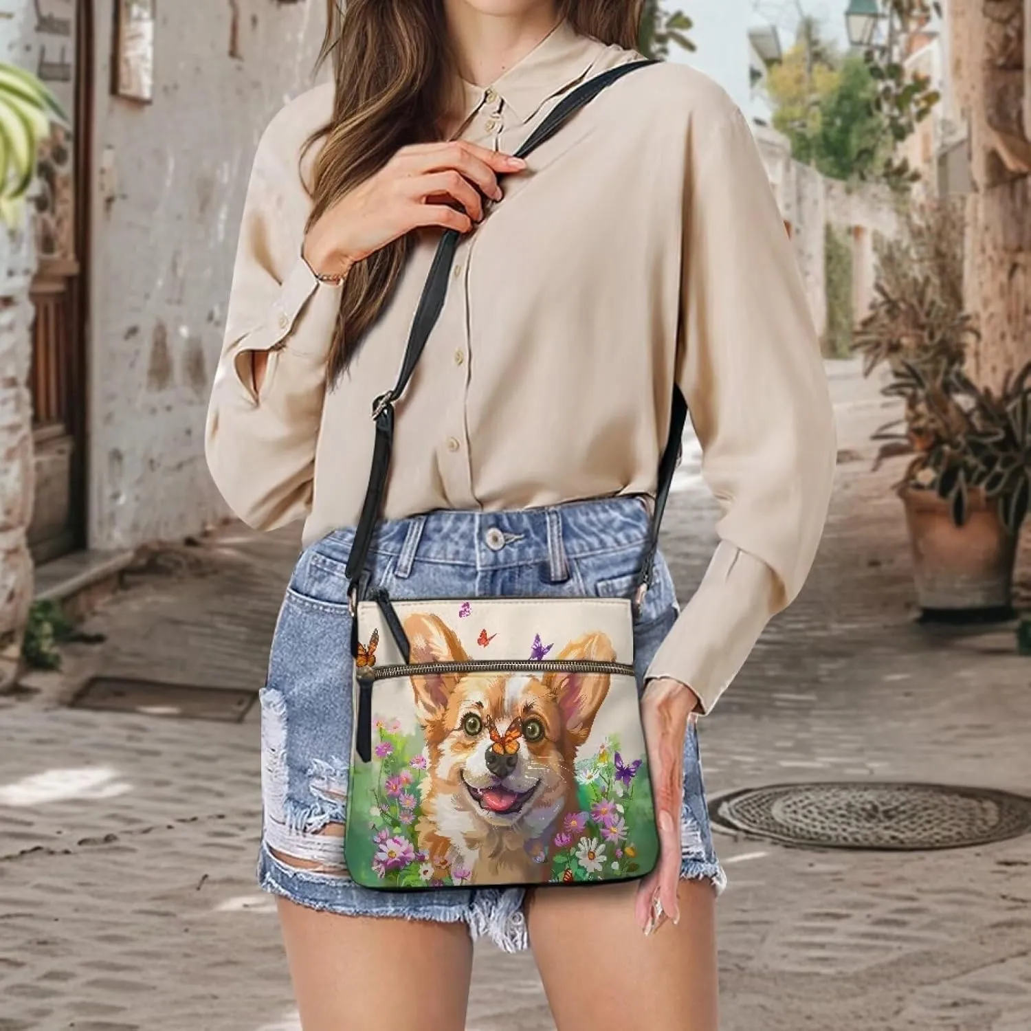 HUGS IDEA Leather Shoulder Handbags Crossbody Purse Large Size Sling Bags Tote Hand Bags Satchel Bags