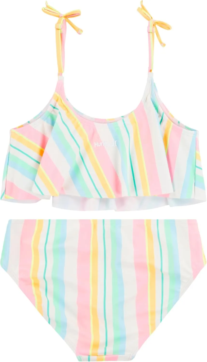 Hurley Girls' Flounce Bikini 2-Piece Swimsuit