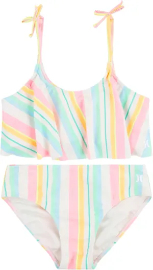 Hurley Girls' Flounce Bikini 2-Piece Swimsuit