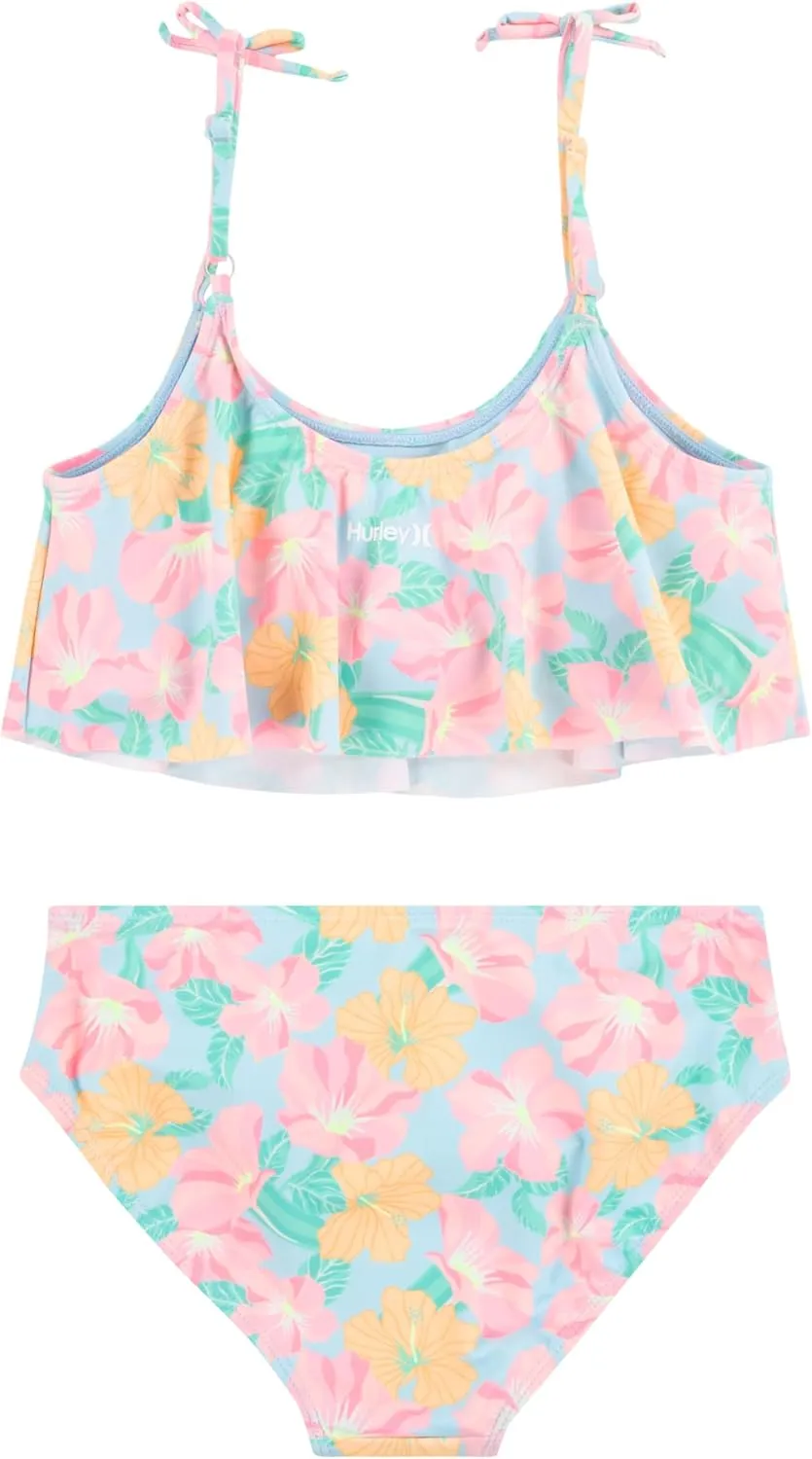 Hurley Girls' Flounce Bikini 2-Piece Swimsuit