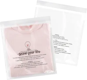 iMailer - 500 Pcs - 10" x 13" Clear Poly Bags for Clothing - Self Seal Suffocation Warning Plastic Poly Bags 1.6 Mil for Shipping, Packaging, T-Shirt - Permanent Adhesive