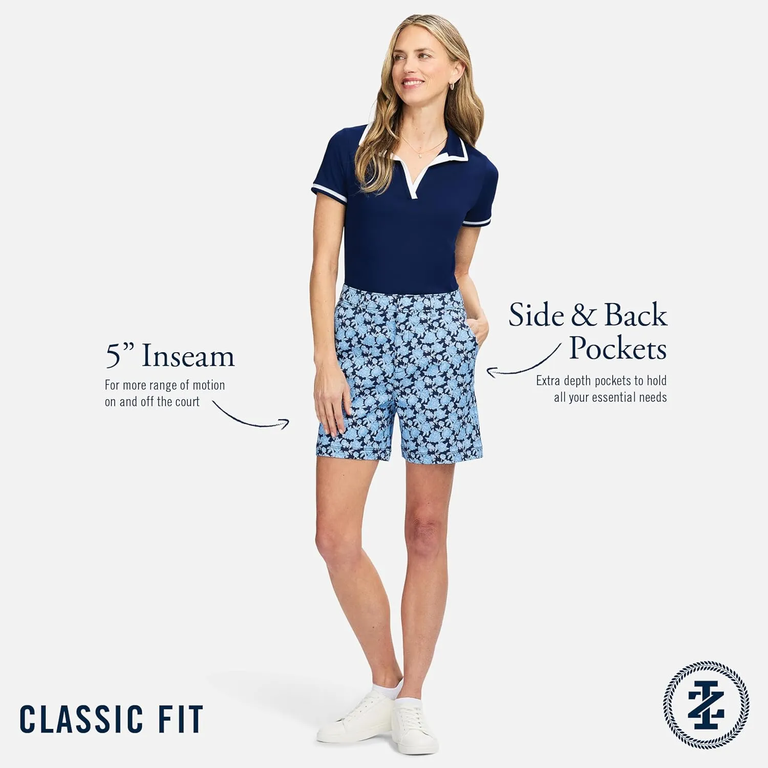 IZOD Women's Golf Shorts Performance Stretch