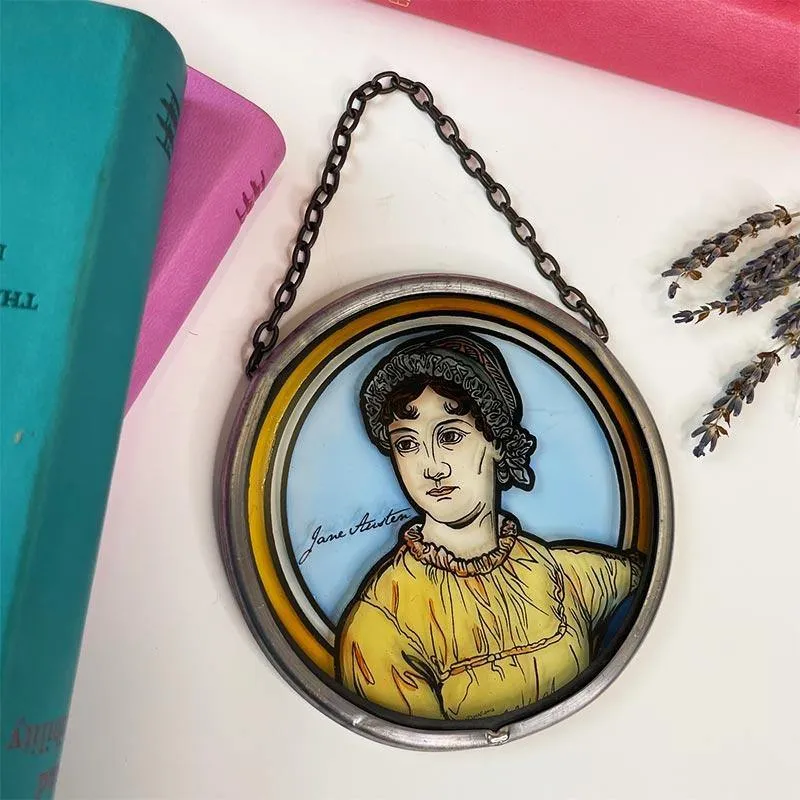 Jane Austen Ornament -  'Stained Glass' Window Decoration
