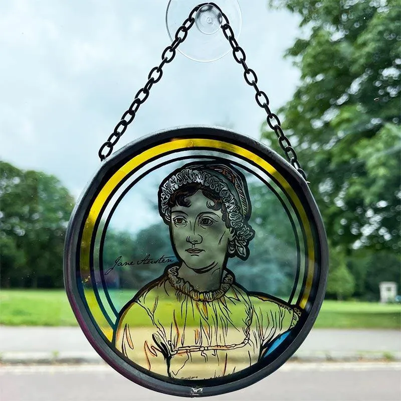 Jane Austen Ornament -  'Stained Glass' Window Decoration