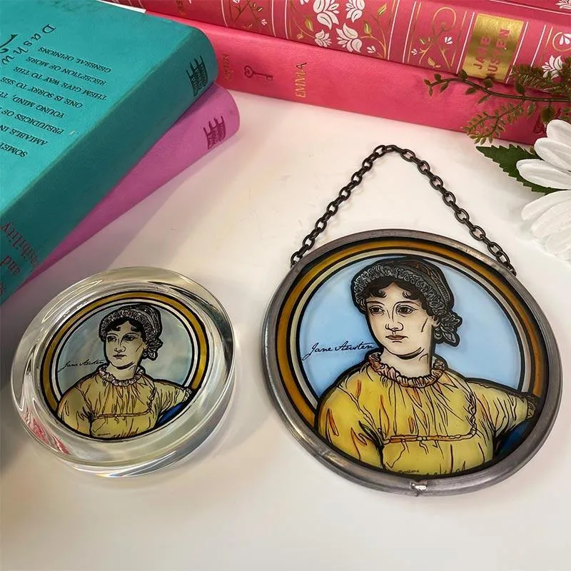 Jane Austen Ornament -  'Stained Glass' Window Decoration