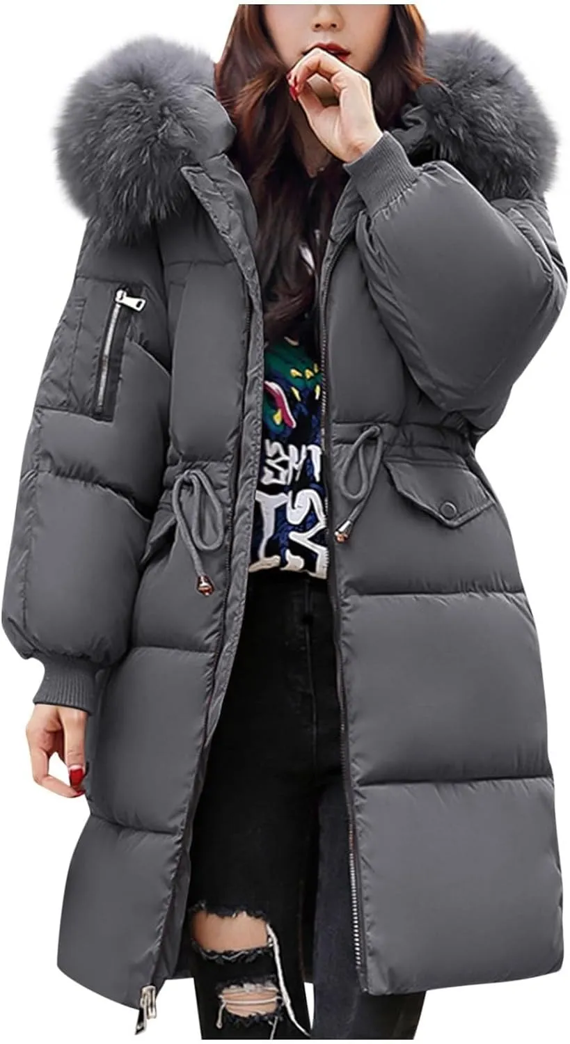 JOFOW warm jackets for women quilted jackets for women jackets for women trendy long jackets for women