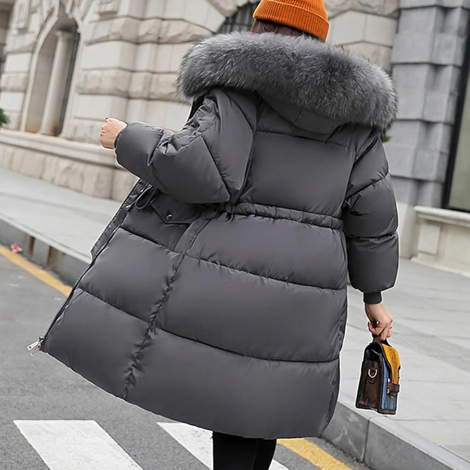 JOFOW warm jackets for women quilted jackets for women jackets for women trendy long jackets for women