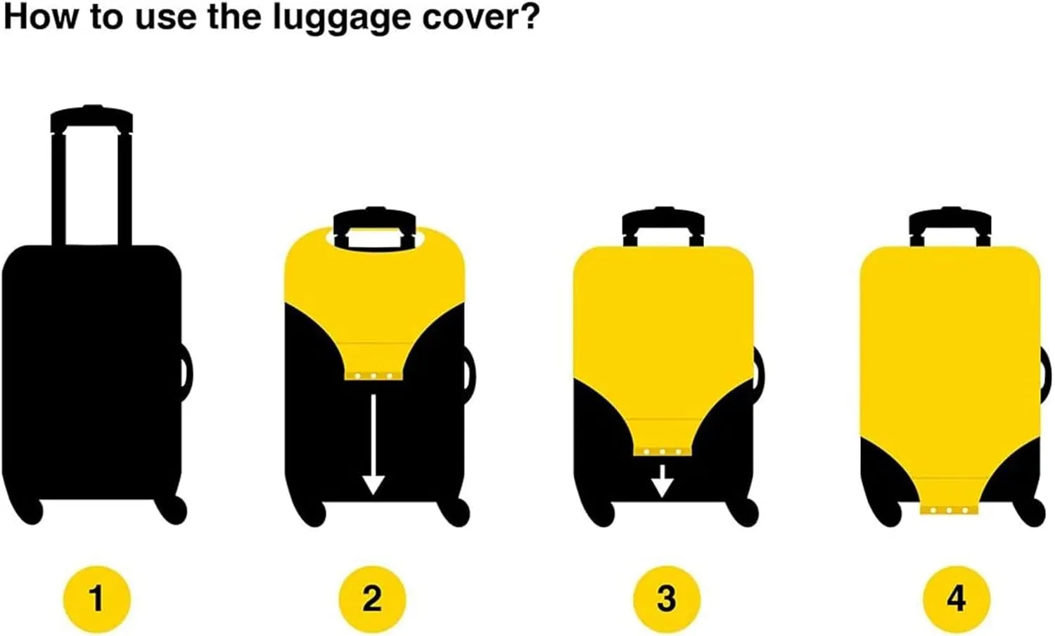 Joisal Butterflies Colors Large Luggage Cover Fit 18-32 Inch Luggage Covers Tsa Approved Elastic Suitcase Accessories