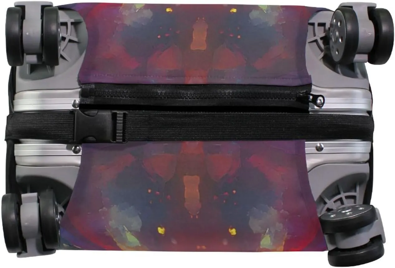 Joisal Butterflies Colors Large Luggage Cover Fit 18-32 Inch Luggage Covers Tsa Approved Elastic Suitcase Accessories