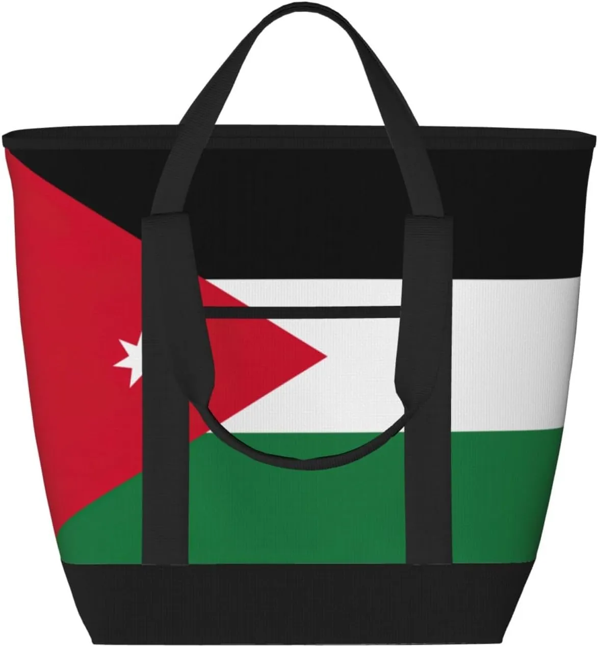 Jordanian flag Women's tote bags and reusable women's beach bags are suitable for travel insulation and cooling bags.