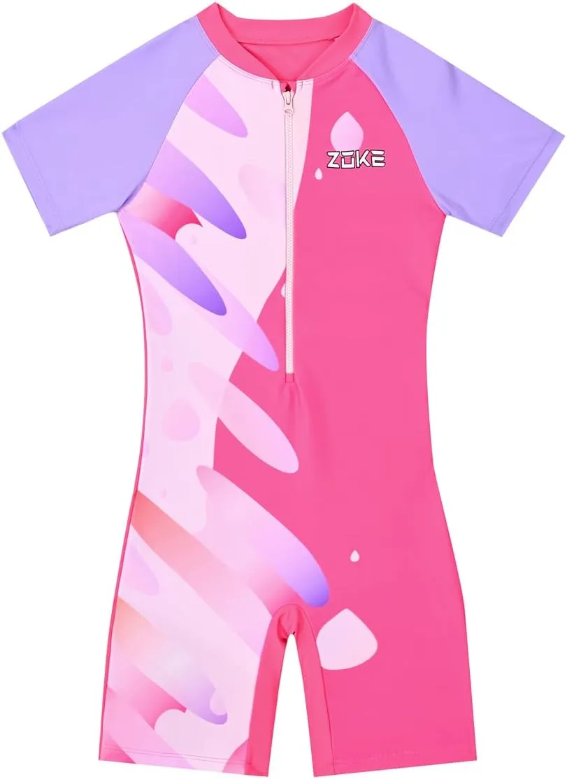 karrack Girls One Piece Swimsuit Kid Swimsuit Girls Water Sport Swimsuit UPF 50  Sun Protection Bathing Suits