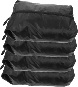 KESYOO 4pcs Clothes Storage Bag Mens Garment Bags for Travel Mens Travel Essentials Storage Bags for Clothes Clear Makeup Bags Garment Storage Bag Clothing Storage Bags Black Polyester