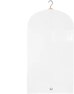 Kids Garment Bags,Storage Bags for Kids Clothes,Kids Garment Bags for Travel,Zippered Kids Garment Bags for Hanging Clothes,Girls Garment Bags for Dresses,Suits,Outwear,1 Pack 30inch x 18inch. (White)