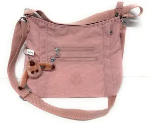 Kipling Women's Belammie Handbag, Organize Accessories, Spacious Interior, Removable Shoulder Strap, Nylon Travel Bag-Illuminating Pink (KI1700)