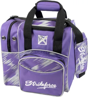 KR Strikeforce Flexx Single Tote Bowling Bag with Side Shoe Compartment and Front Accessory Compartment