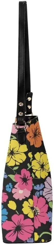 Leather Bucket Bags for Women Satchels Bucket Purse Large Tote Bags Commuting Crossbody Handbag Fashion Hobo Bags