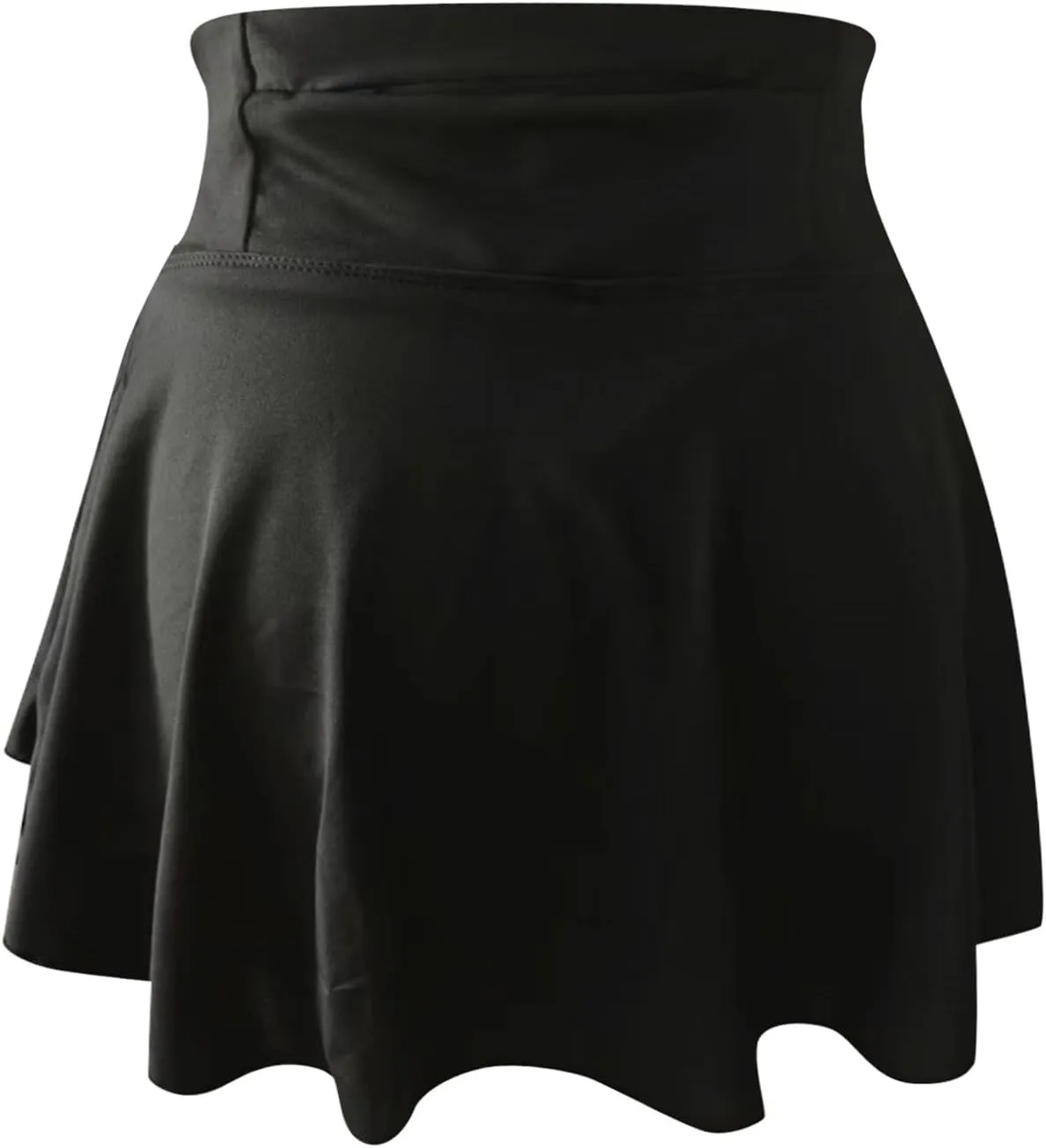 Litetao Tennis Skirts with Shorts Underneath for Women High Waisted Shorts Skirts Comfy Solid Summer Athletic Yoga Culottes