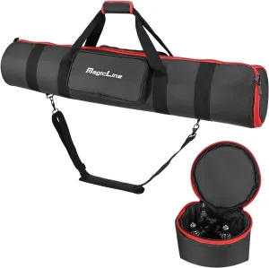 MagicLine Tripod Carrying Case Bag 41x7.9x7.9inch, with 2 Outer Pockets 1 Inner Pocket 3 Inner Compartments, Padded Carry Case for Light Stands,Mic Stands,Tripods,Monopods