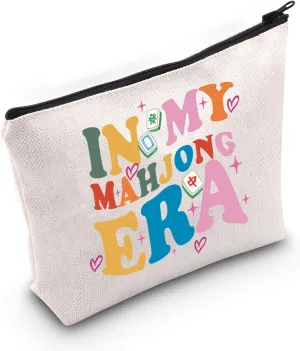 Mahjong Makeup Bag Board Game Gift Mahjong Player Gift Mahjong Lover Mahjong Player Gift Gambling Cosmetic Bag (IN MY MAHJONG)