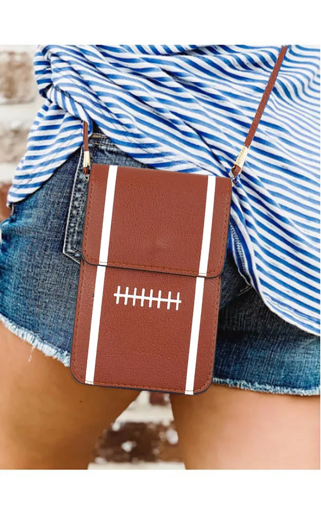 MB0056 Football Cellphone Crossbody Bag