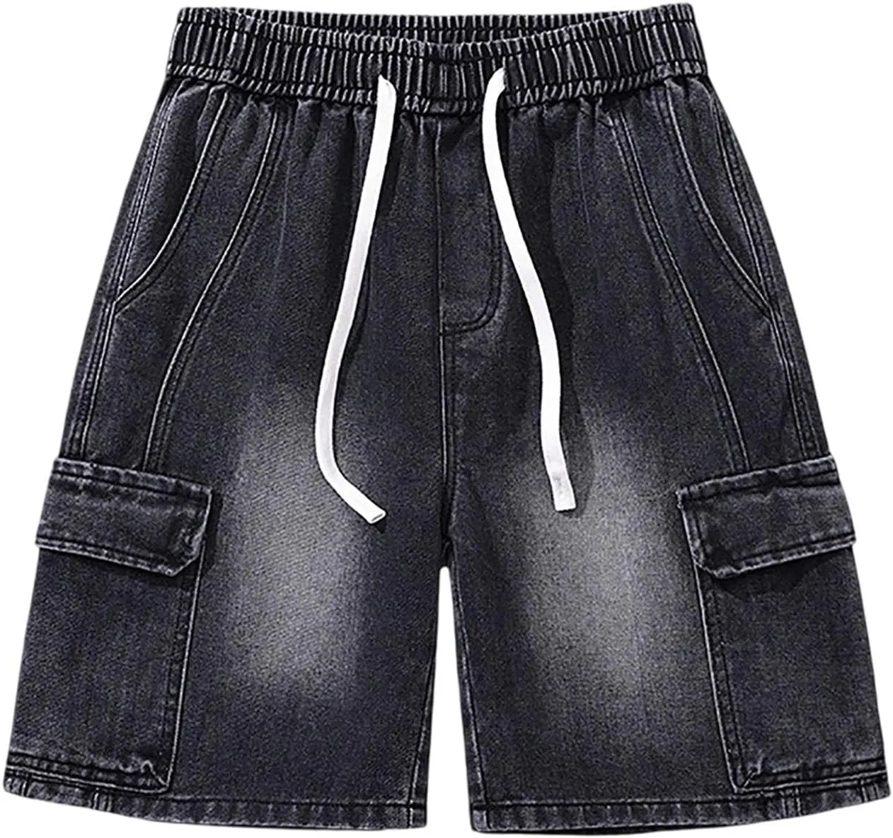 Mens Baggy Denim Jorts Y2K Vintage Loose Fit Hip Hop Jean Shorts Casual Summer Long Jeans Trendy Outfits