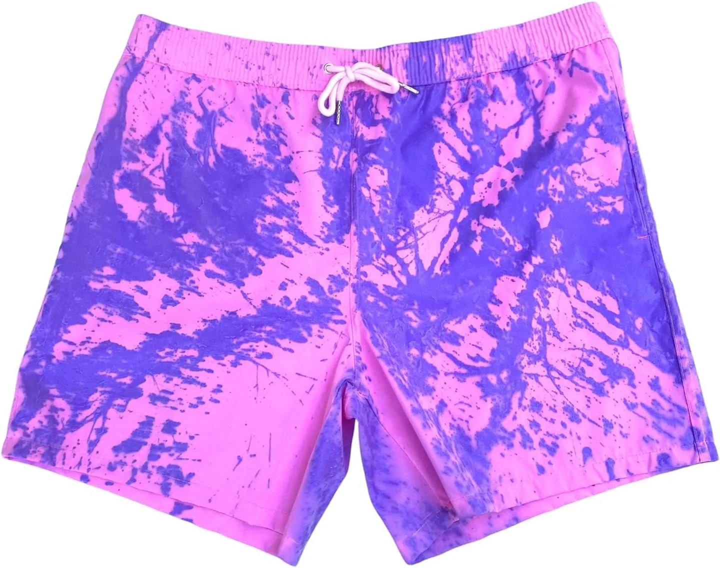Men's Color Changing Swim Trunks, Temperature Reactive, Quick Dry Boardshorts with Mesh Lining, 5 Inch Inseam