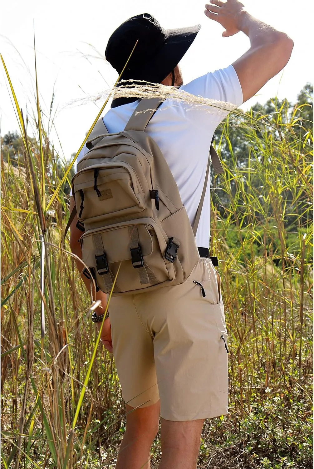 Men's Hiking Cargo Shorts Stretch Quick Dry Outdoor Tactical Shorts for Men with Multi Pocket for Fishing Casual