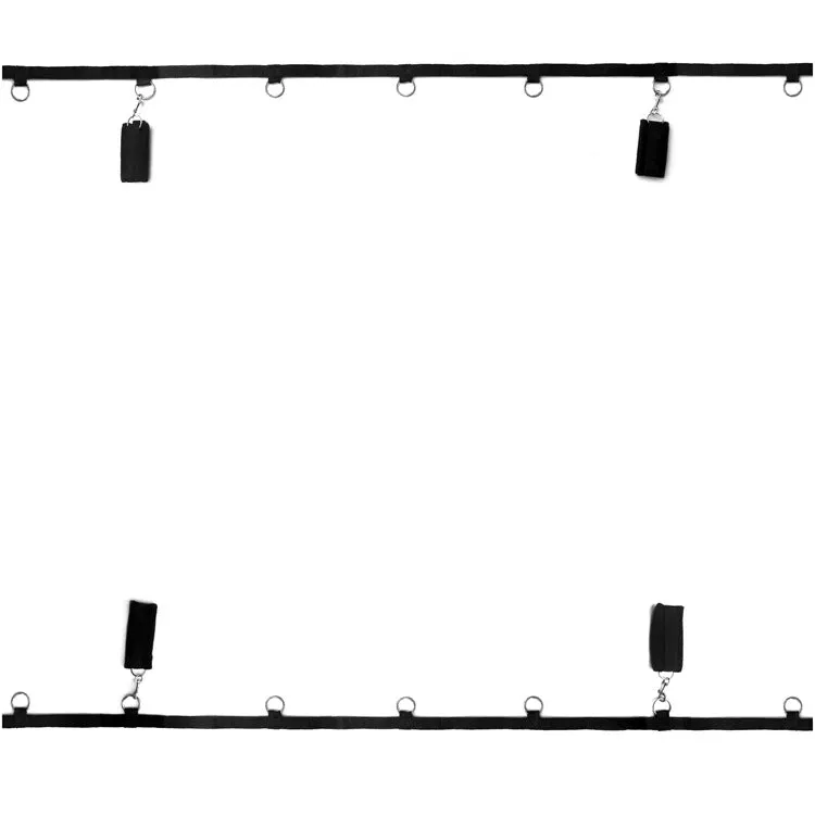 Multi-Positional Bed Bondage Restraint with Hand and Ankle Cuffs