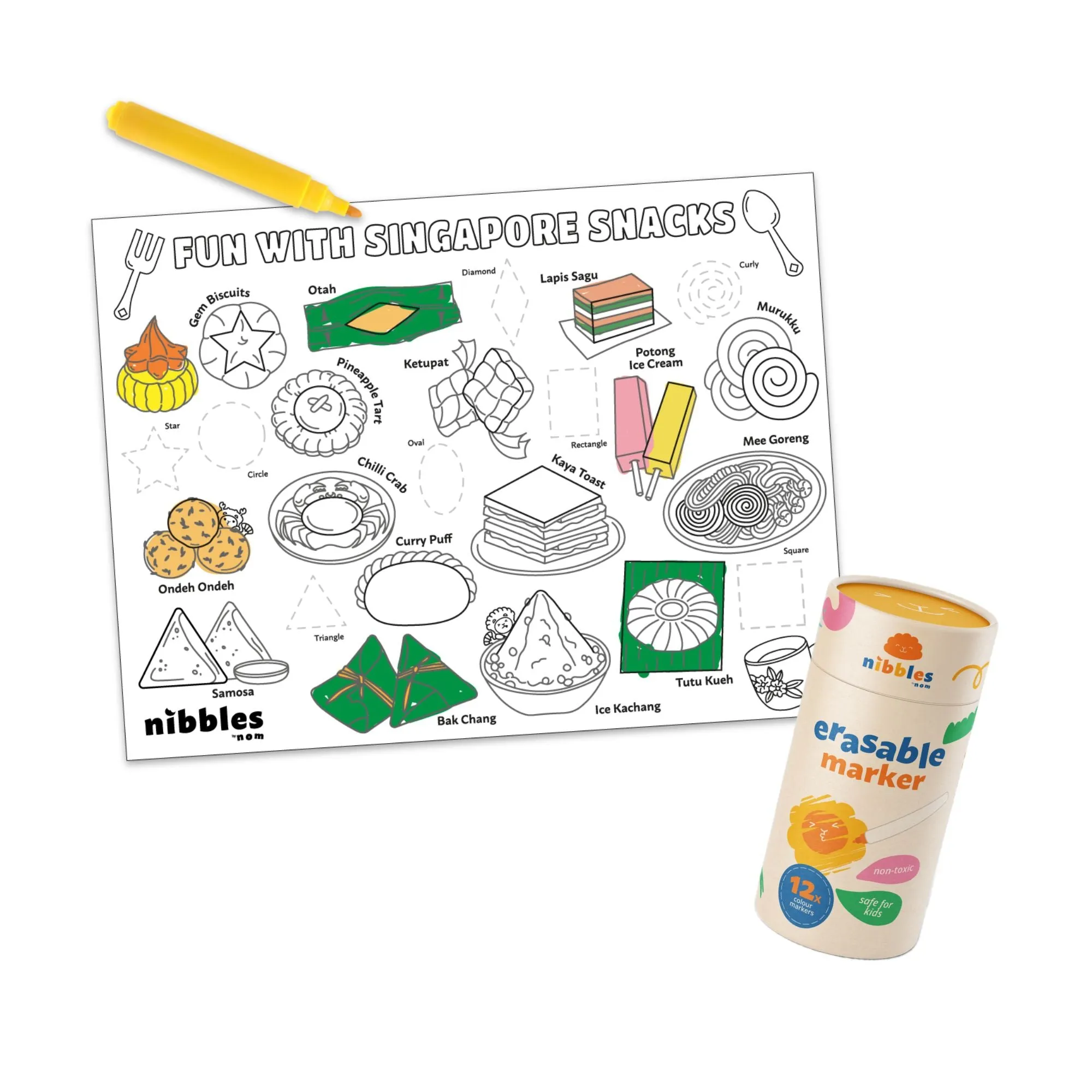 Nibbles by Nom SG Edition Silicone Colouring Mat