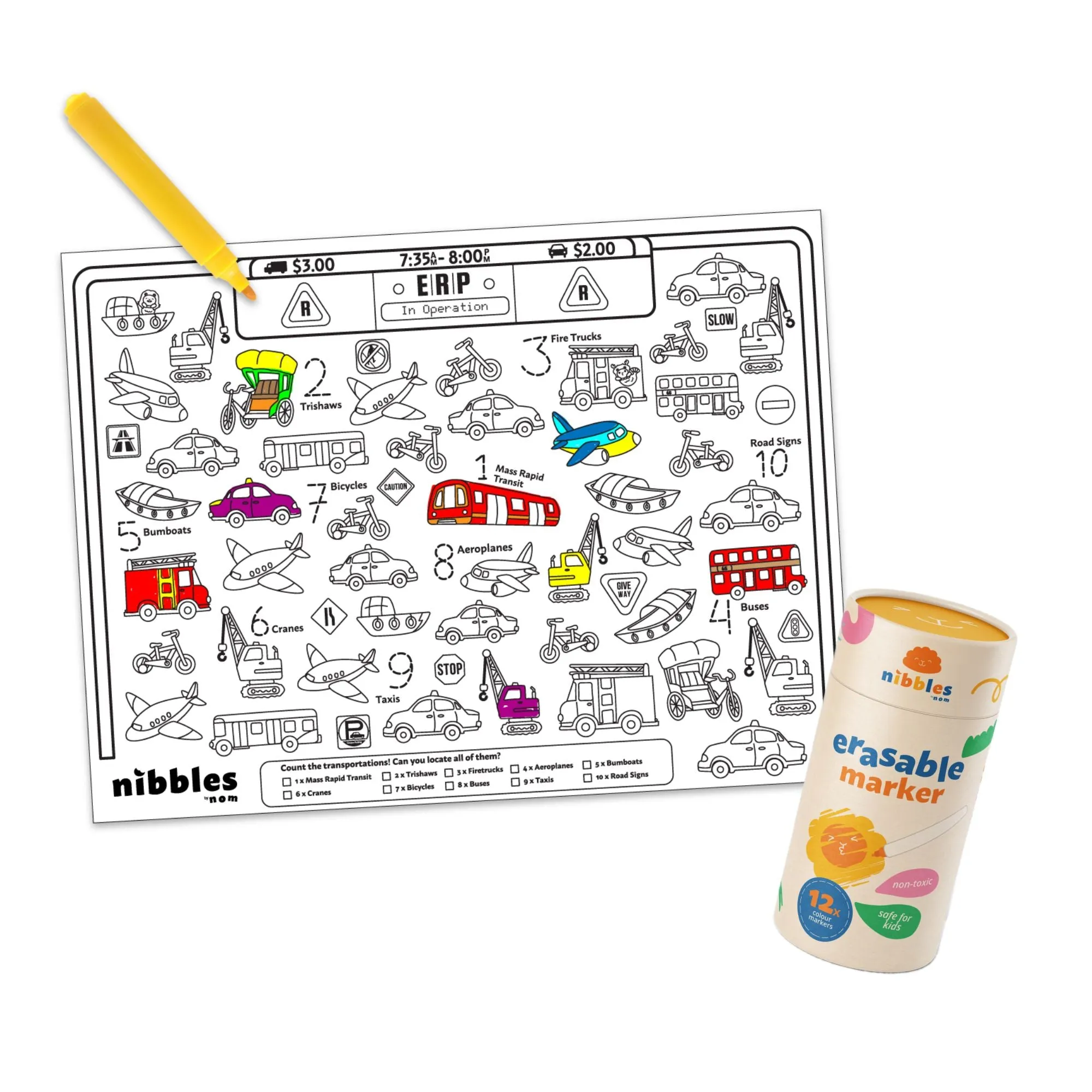 Nibbles by Nom SG Edition Silicone Colouring Mat