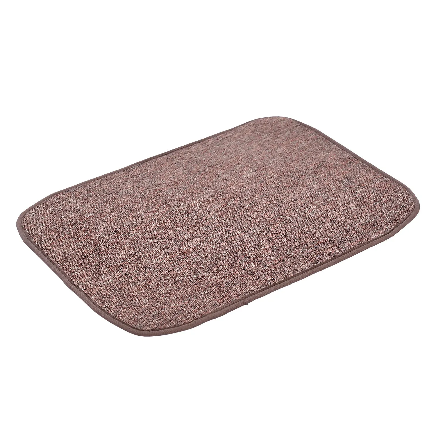 OnlyMat Soft Quickdry Plain Brown Mat  (40cm x  60cm x 8mm)
