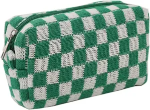 Plaid Makeup Bag Cosmetic Pouch Large Capacity Pencil Case Storage Bag Travel Toiletry Bag Organizer Accessories Pouch
