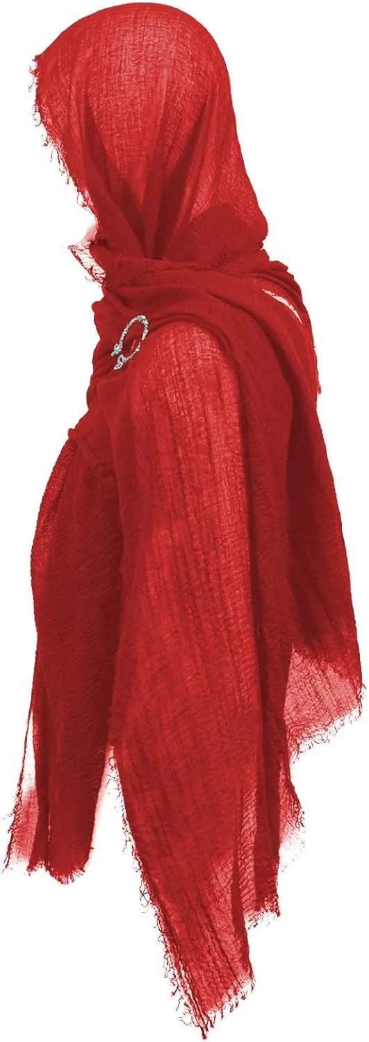 Post Apocalyptic Hooded Shawl Scarf Medieval Renaissance Cowl Cloak Cape Viking Wizard Costume Accessories for Men Women