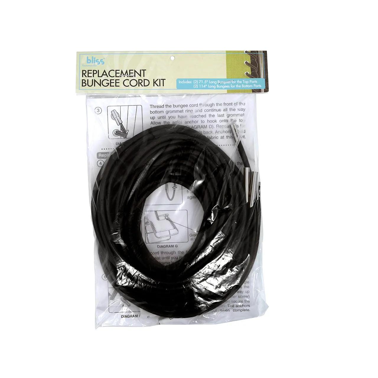 Replacement Bungee Cord Kit for Gravity Free Chairs