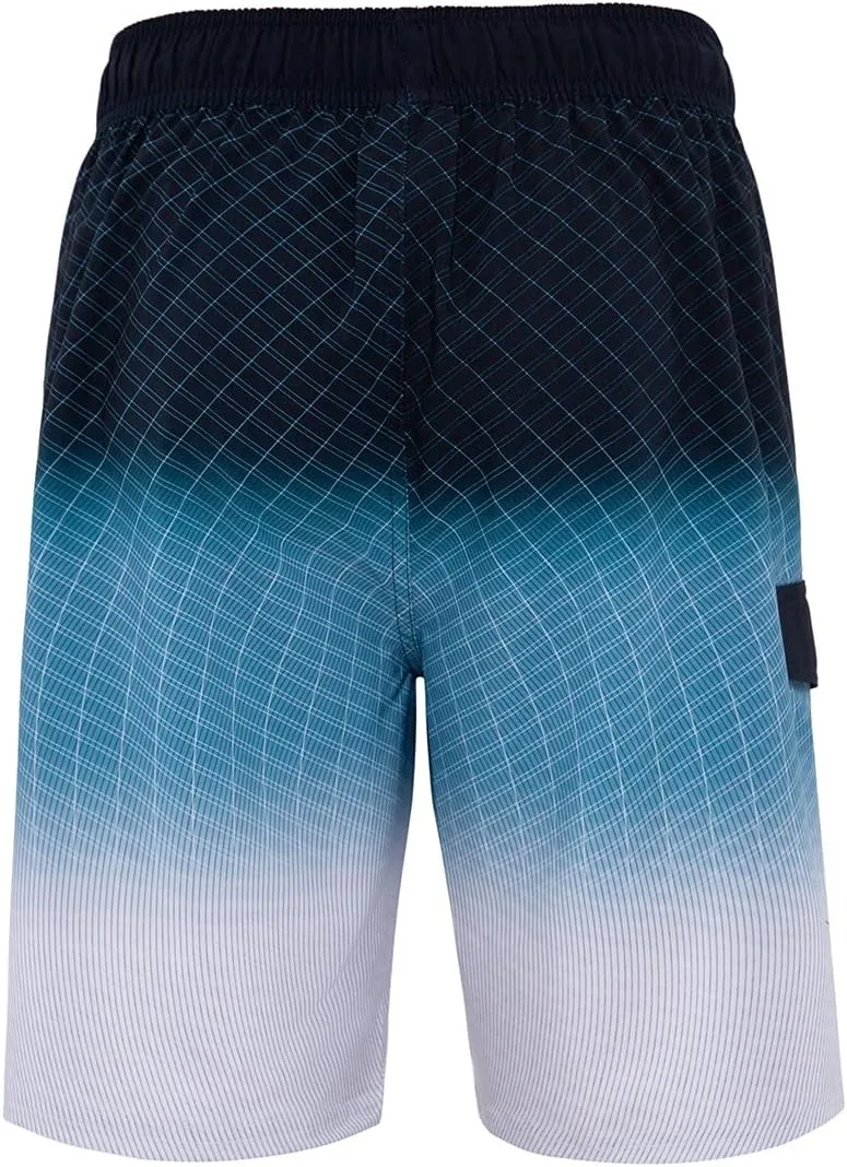 Rokka&Rolla Men's Swim Trunks 9" Quick Dry Stretch Board Shorts Beach Swimwear