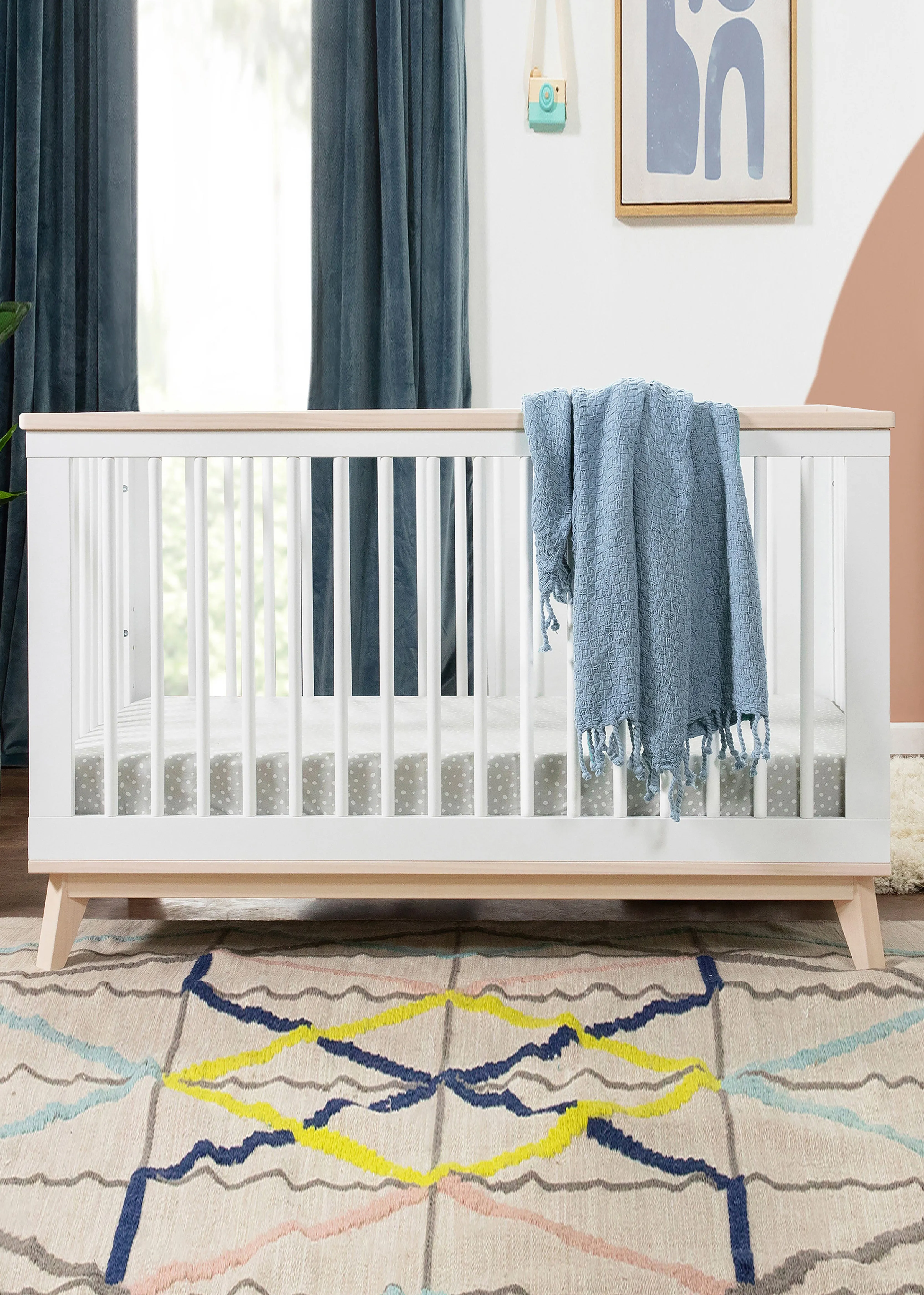 SCOOT 3-IN-1 CONVERTIBLE CRIB WITH TODDLER BED CONVERSION KIT - COLOR OPTIONS