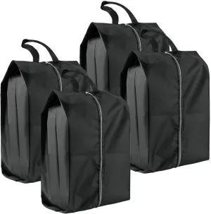 Shoe Bags for Travel, 4 Pack Extra Durable Travel Shoe Bags for Storage and Packing, Reusable Water-proof Shoe Bag with Smooth Zipper, Portable Travel Essentials