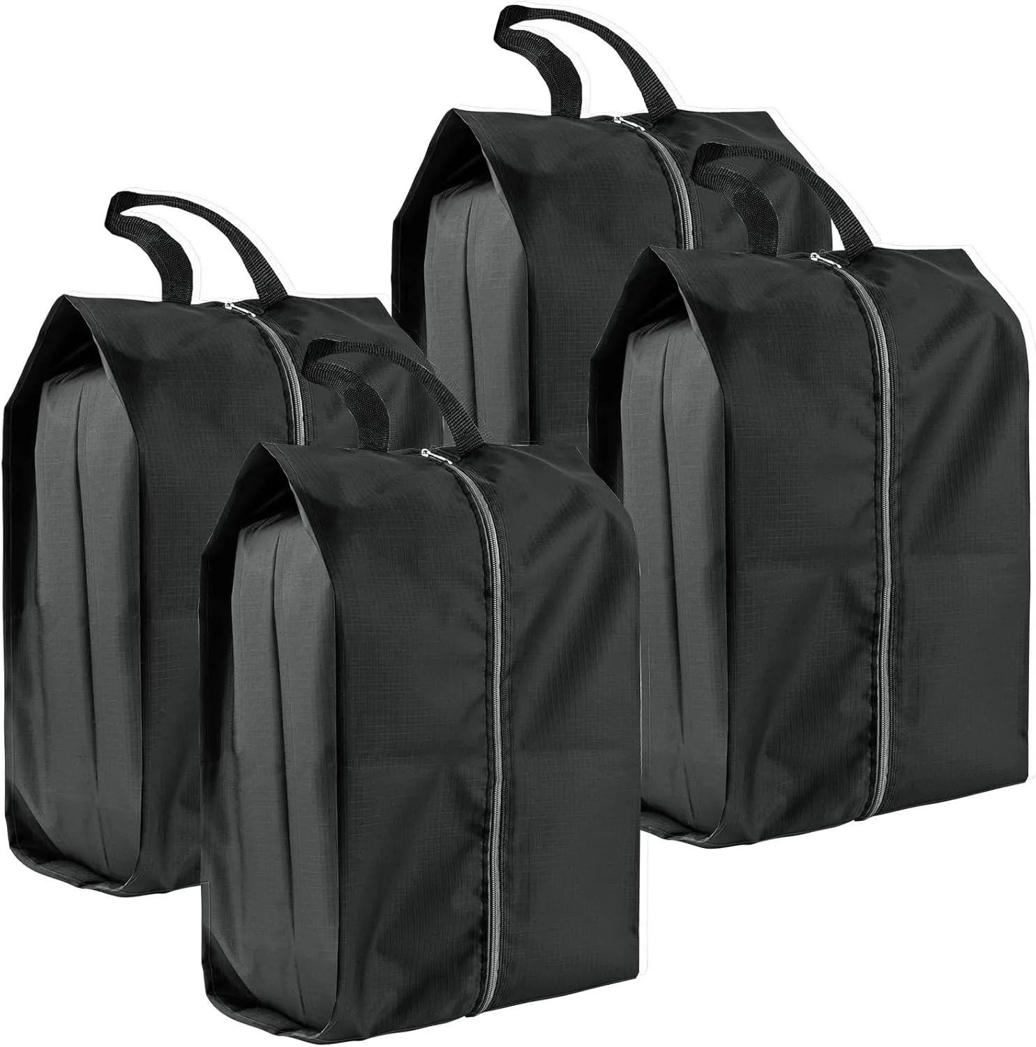 Shoe Bags for Travel, 4 Pack Extra Durable Travel Shoe Bags for Storage and Packing, Reusable Water-proof Shoe Bag with Smooth Zipper, Portable Travel Essentials