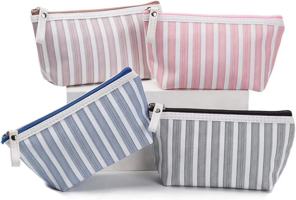Small Cosmetic Bags for Women,Makeup Bag for Purse Travel Toiletry Bag Accessories Organizer Zipper Pouch (brown)