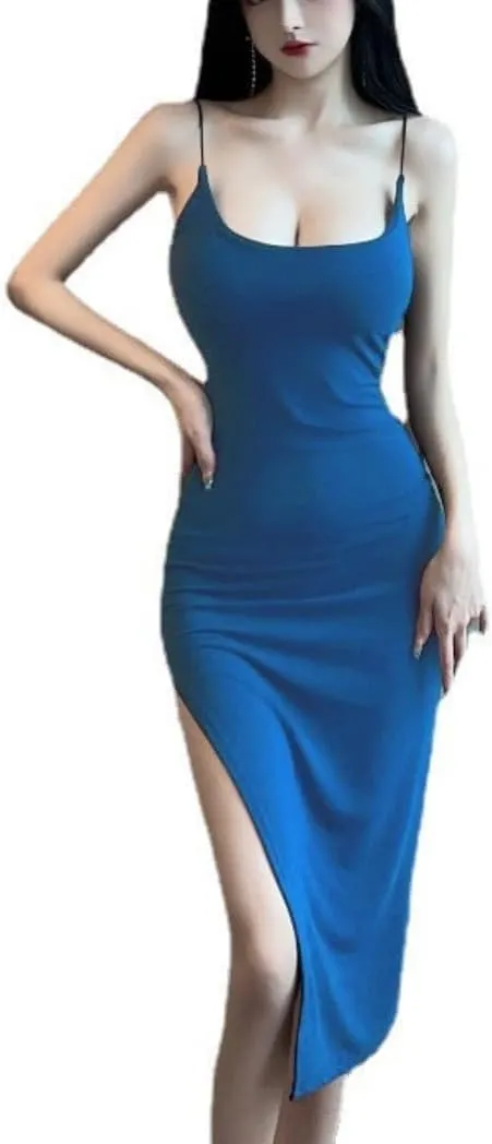 Split Camisole Dress, Women's Summer, Hip Hugging Skirt