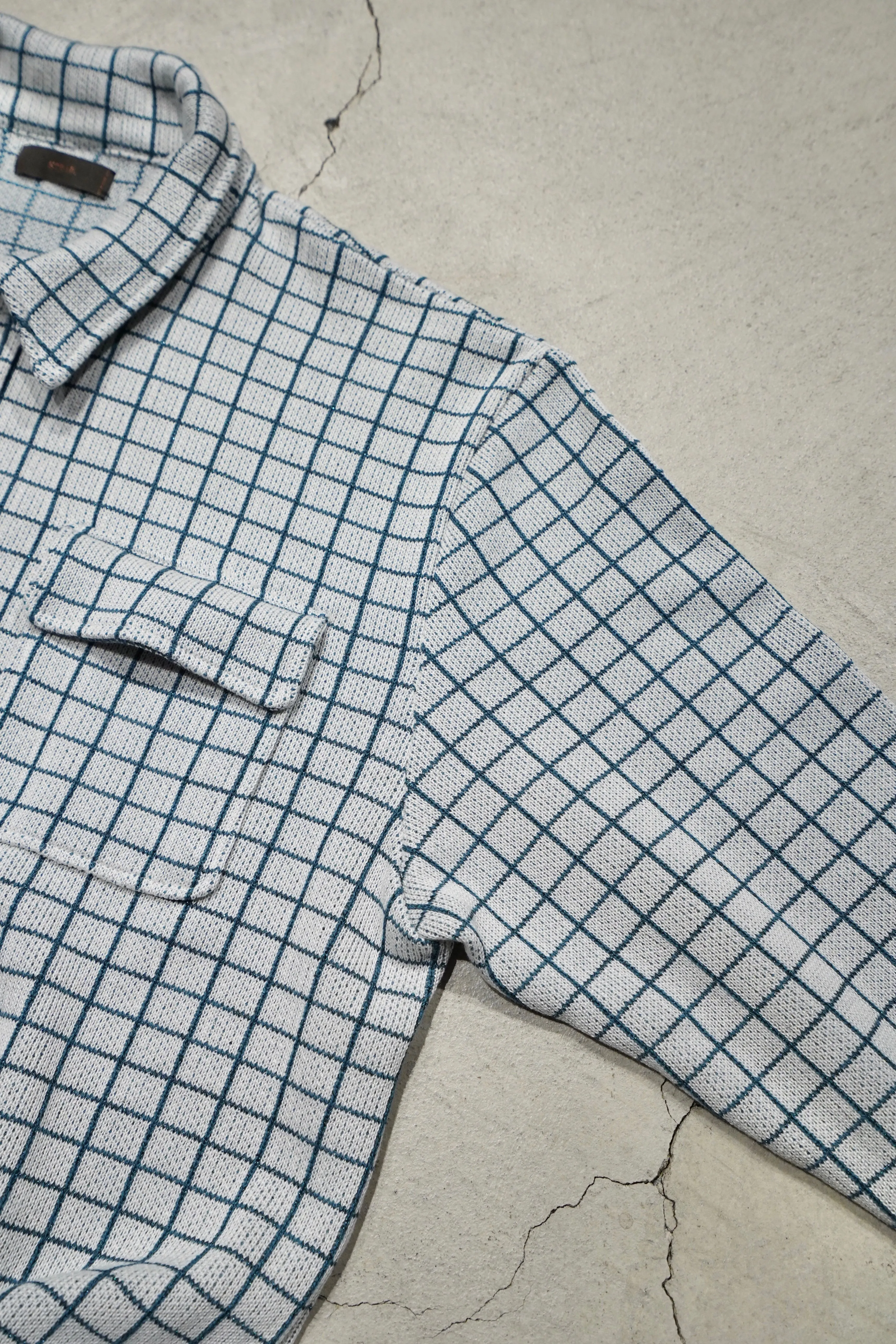 STEAF WINDOW PEN KNIT SHIRT(WHITE)