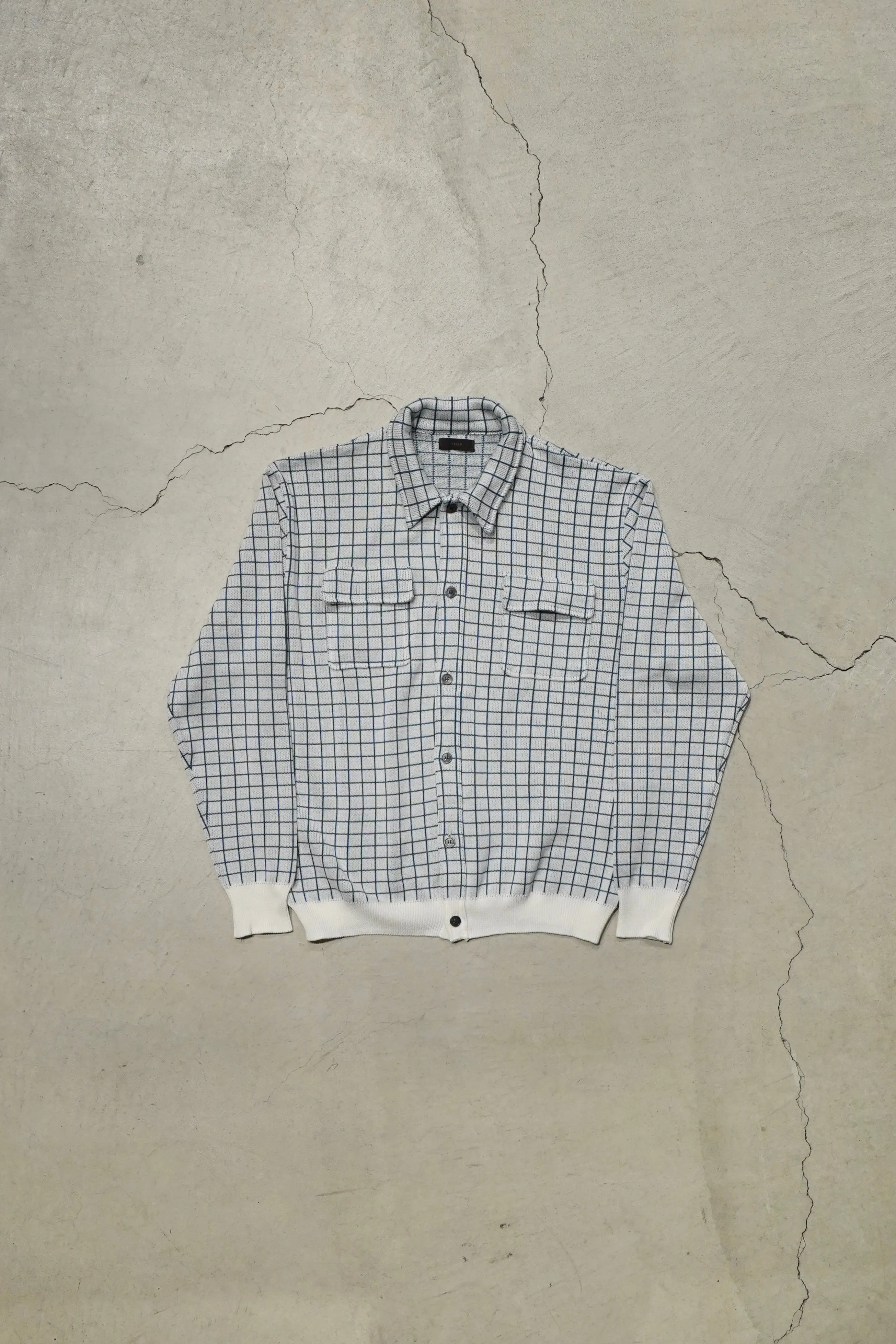 STEAF WINDOW PEN KNIT SHIRT(WHITE)