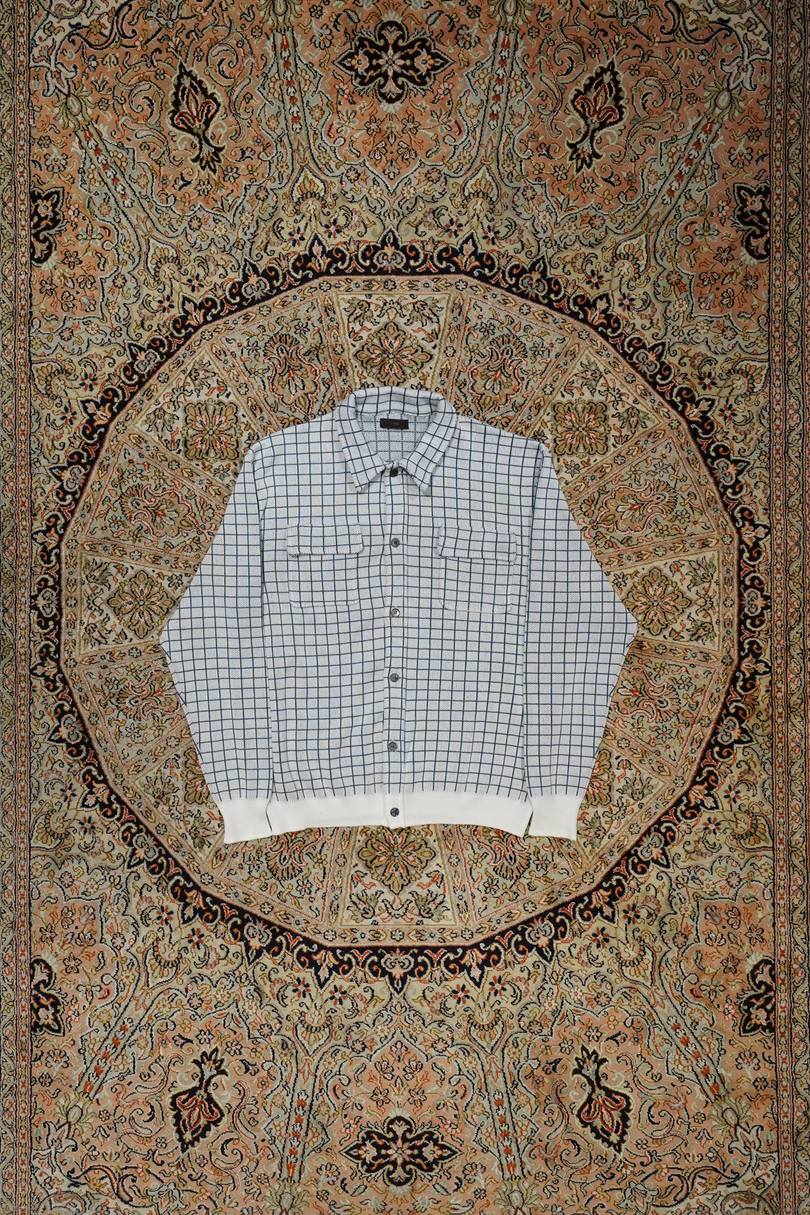 STEAF WINDOW PEN KNIT SHIRT(WHITE)