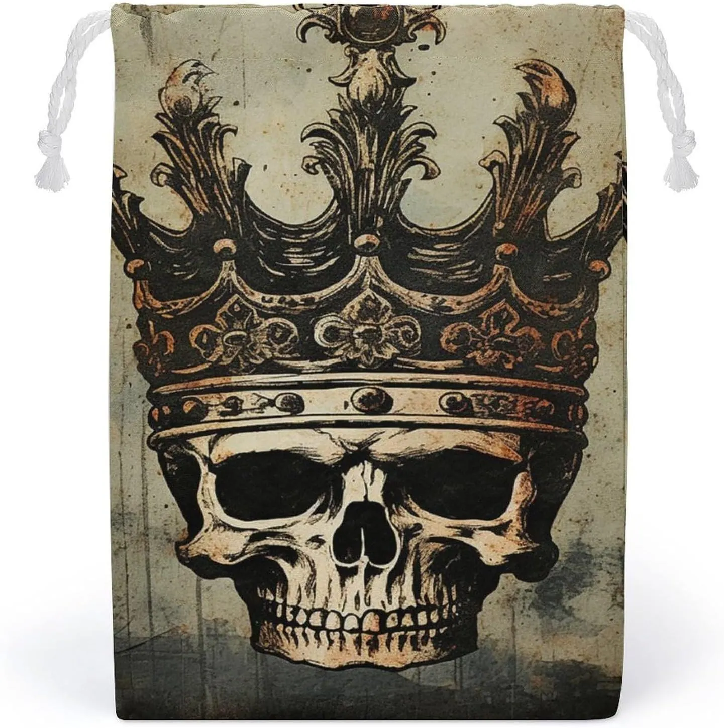 Storage Bags Makeup Bag Toy Bag Reusable Bags Toiletry Elegant Skull Crown Printed Organizer Multi Purpose Foldable Ditty Bag Travel Pouch