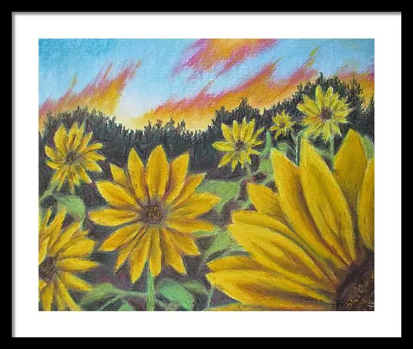 Sunflower Hue - Framed Print