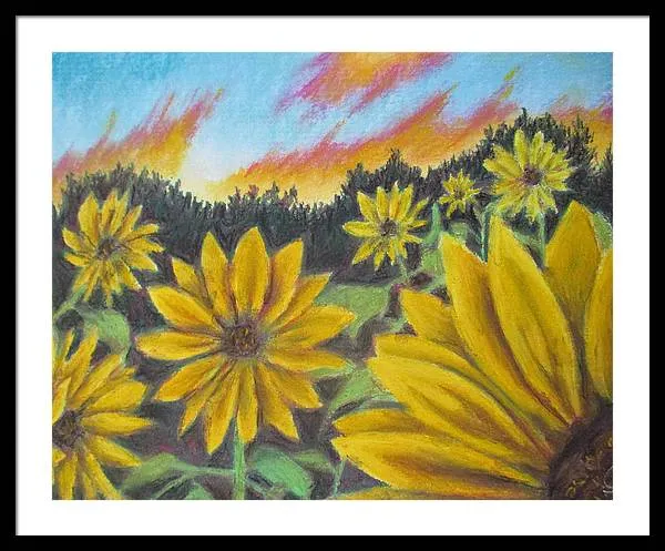 Sunflower Hue - Framed Print