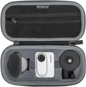 Sunnylife Camera Carry Case for Insta360 GO 3 / GO 3S, Grey, Full Coverage